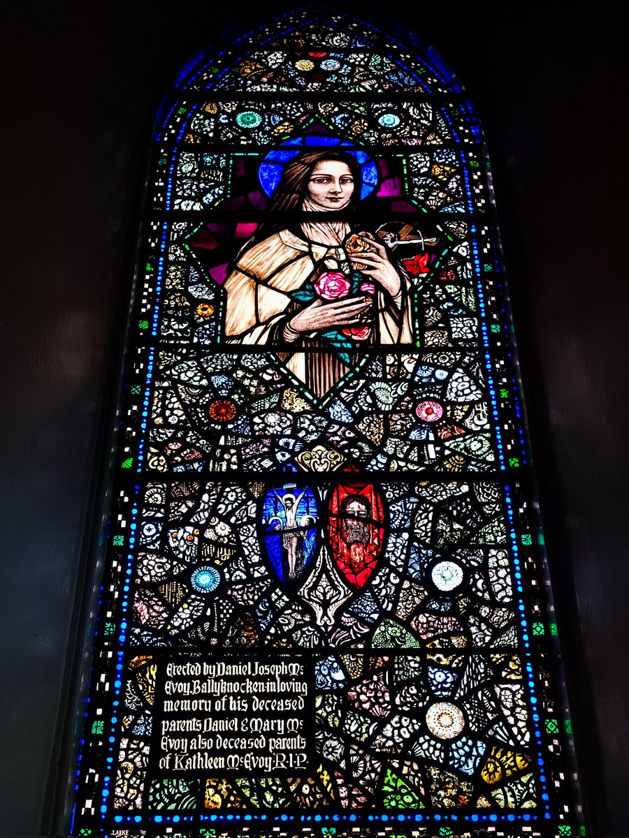 Harry Clarke stained glass window, St. Bridget.