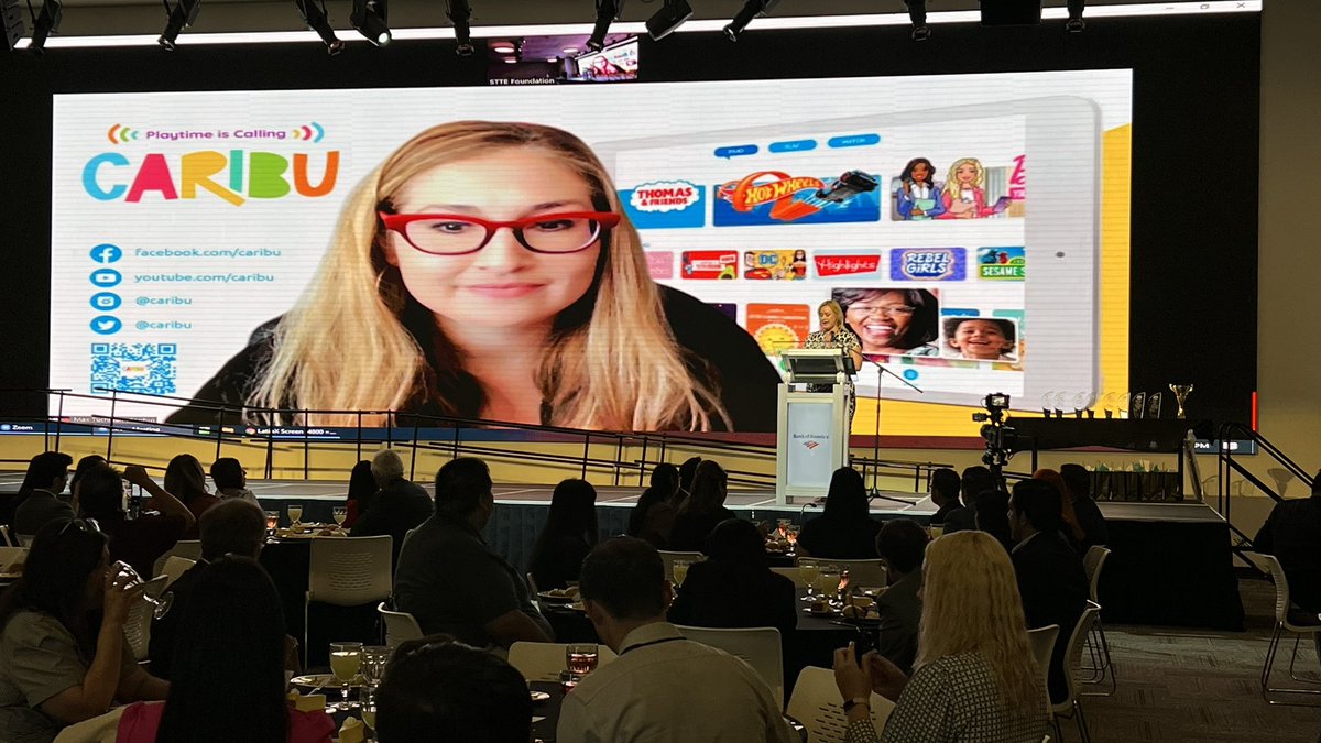 ESCRegion19's tweet image. Thank you to keynote speaker Maxeme “Max” Tuchman, CEO &amp;amp; Co-Founder of Caribu for sharing her story &amp;amp; platform at the LatinX EdTech Summit &amp;amp; Educator Award! #WeR19 #iHeartCTE #EdTechNetworking #edtechstartup #EdTechLife