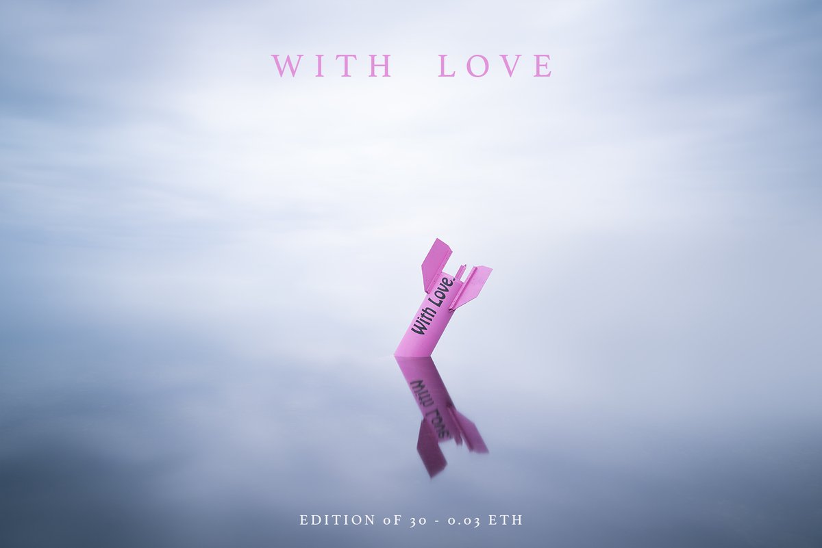 WE ARE LIVE!!

🚀❤️WITH LOVE❤️🚀

• Edition:/30 
• Price: 0.03 eth

RT /QT  highly appreciated 🫂

Link &amp; Story?↩️