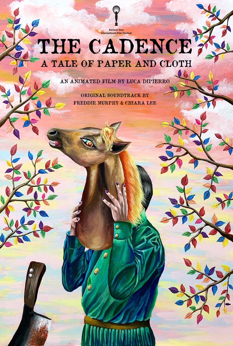 fr_murphy's tweet photo. After 5 years “The Cadence. A Tale of Paper and Cloth” the magical new animated film by Luca Dipierro with our original soundtrack is finally ready and due to premiere at @KVIFF in two weeks.
Haunting poster hand-painted by artist @niro_taka https://t.co/ACZFS8qrz4