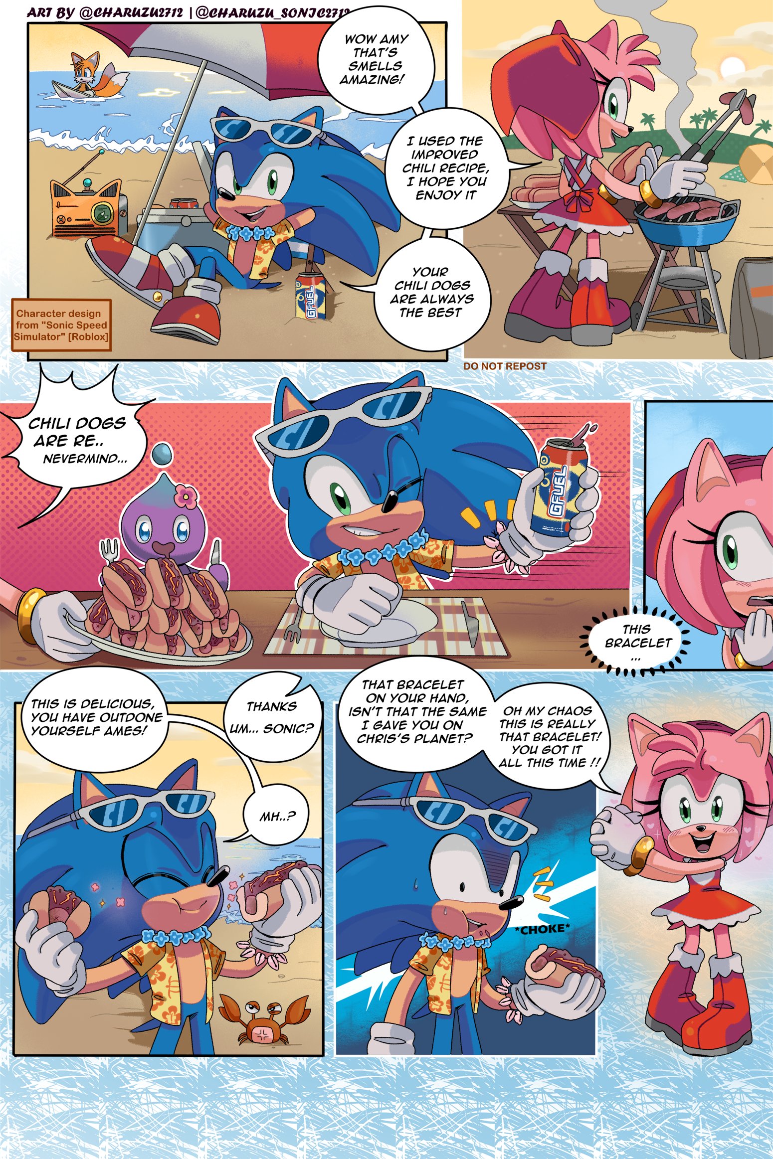 X 上的Charuzu2712：「IDW Sonamy comic page #SonAmy