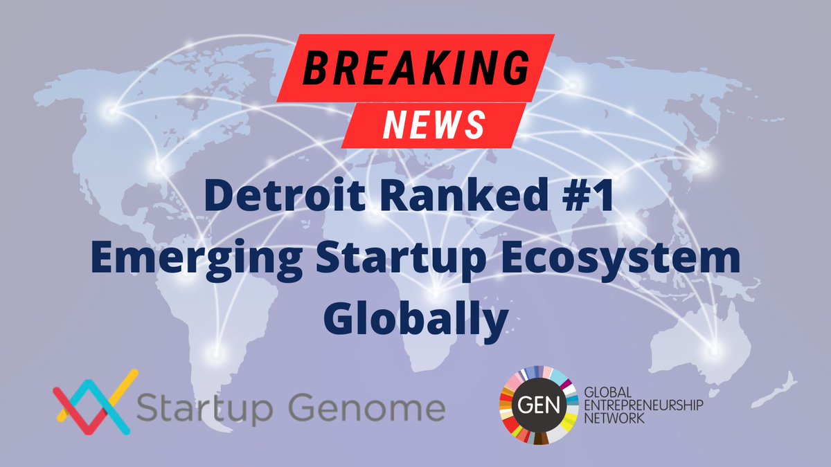 MIBA_Innovation's tweet photo. The 2022 Global Startup Ecosystem Report recognizes Detroit as the top emerging startup ecosystem globally, further solidifying Michigan’s position as an innovation center in the Midwest!  Read more at https://t.co/qZaiSSN82j https://t.co/Y1g5R0ulc9