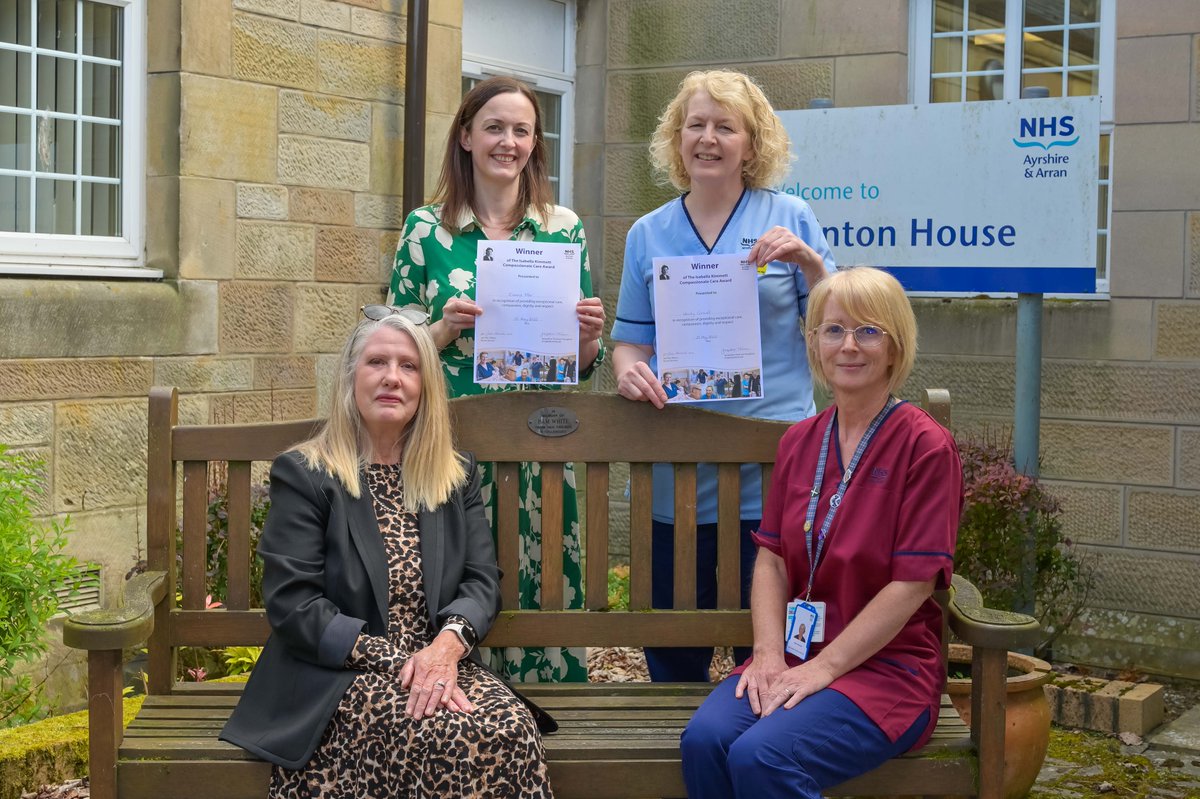 Physiotherapy team members, Wendy and Emma are awarded Isabella Kimmett Compassionate Care Award at a ceremony. Congratulations! Read more here - ow.ly/GpbR50JyZLv