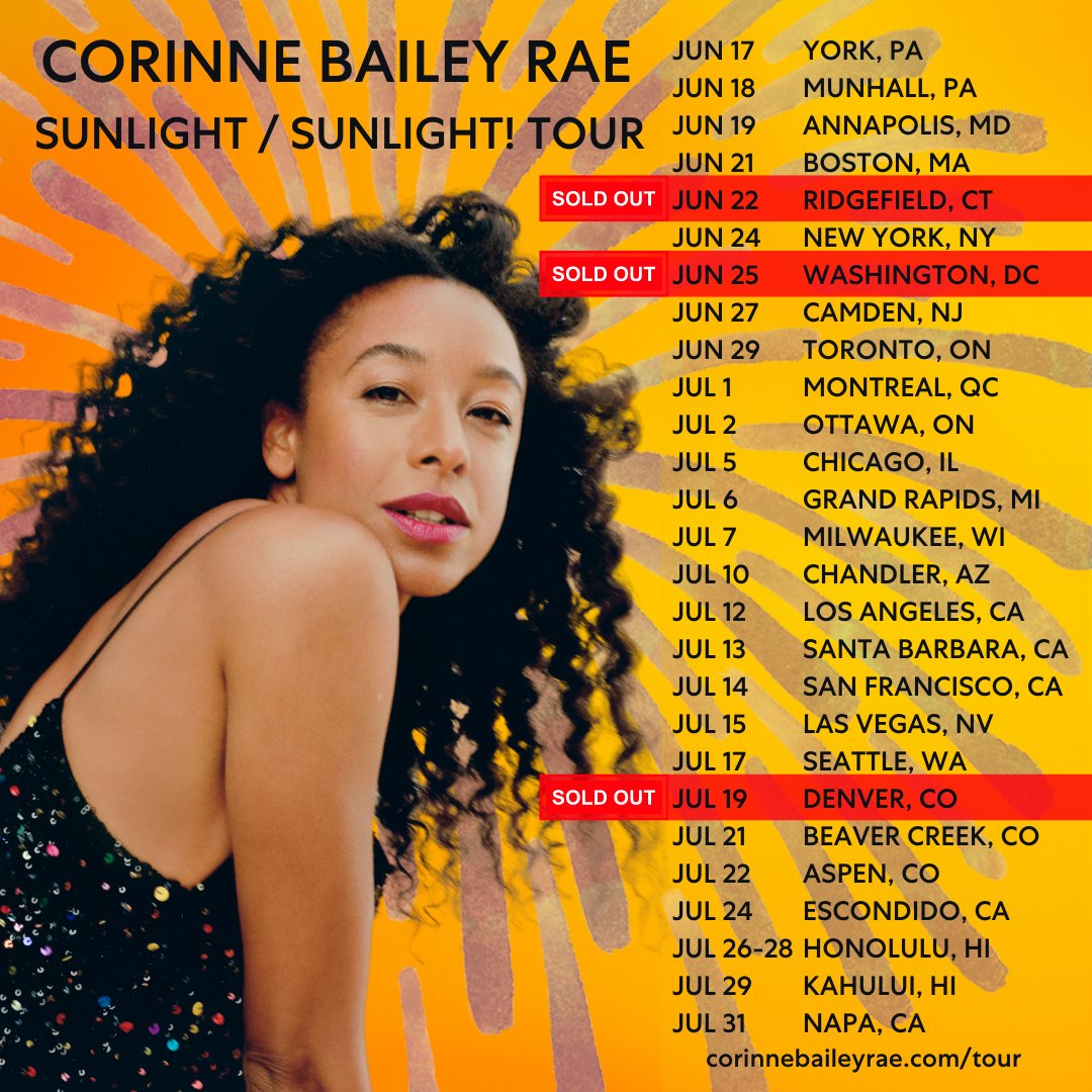 SOLD OUT: DC, DENVER, & RIDGEFIELD 🌼 SUNLIGHT / SUNLIGHT! Tour in US and Canada starts TOMORROW✨Click the link in my bio for ticket info, see you soon! #SUNLIGHTSUNLIGHT