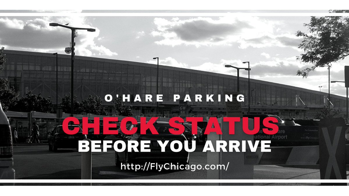 Traveling soon w/ plans to park at O'Hare? Check parking lot status before you arrive. flychicago.com