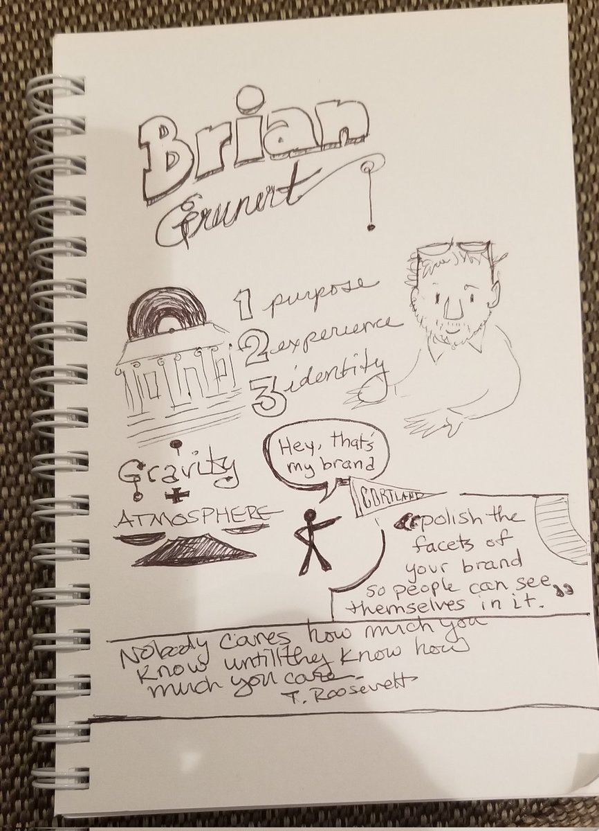 sporkles's tweet photo. Brian Grunert dropping brand knowledge like Galileo dropped the orange #Brand #gravity #beastieBoysReference #SUNYCUAD https://t.co/lxQ8AZ1cua