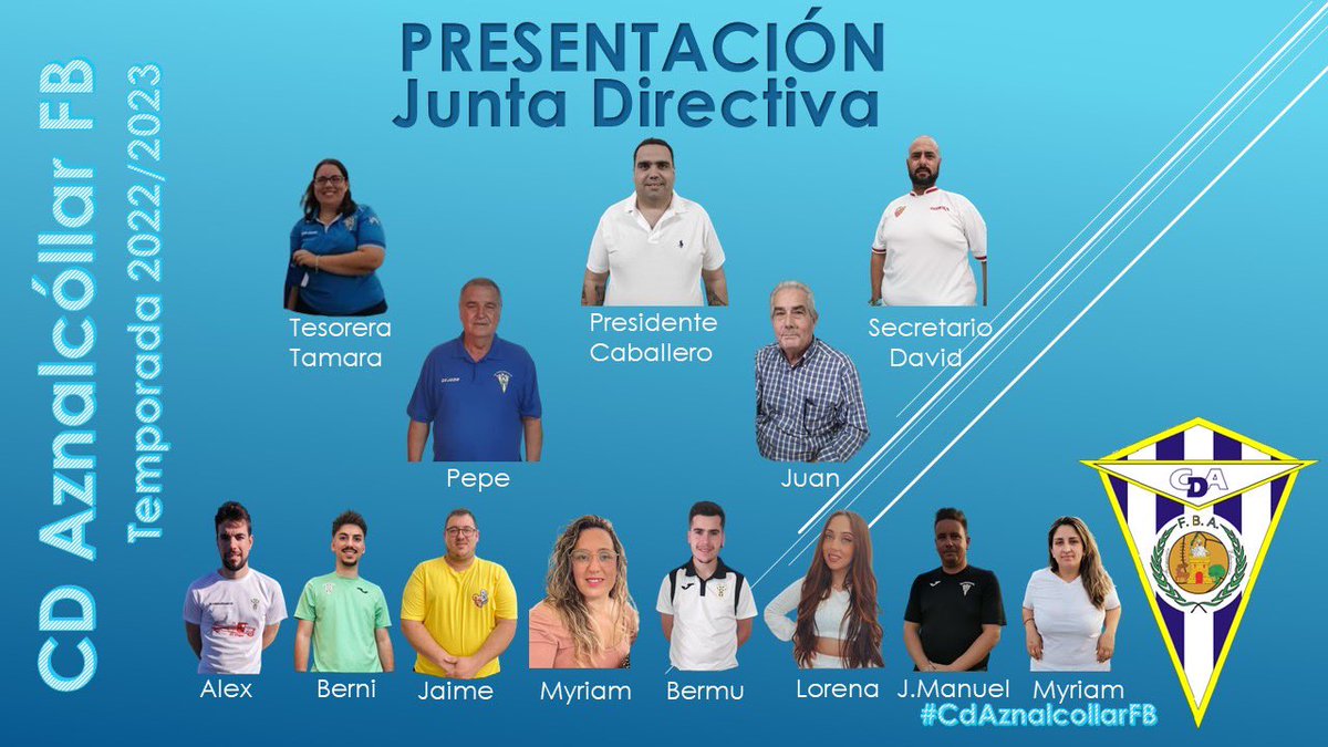 Os presentamos a la nueva Junta Directiva para afrontar una temporada ilusionante.

Sabía nueva para un proyecto muy ambicioso.