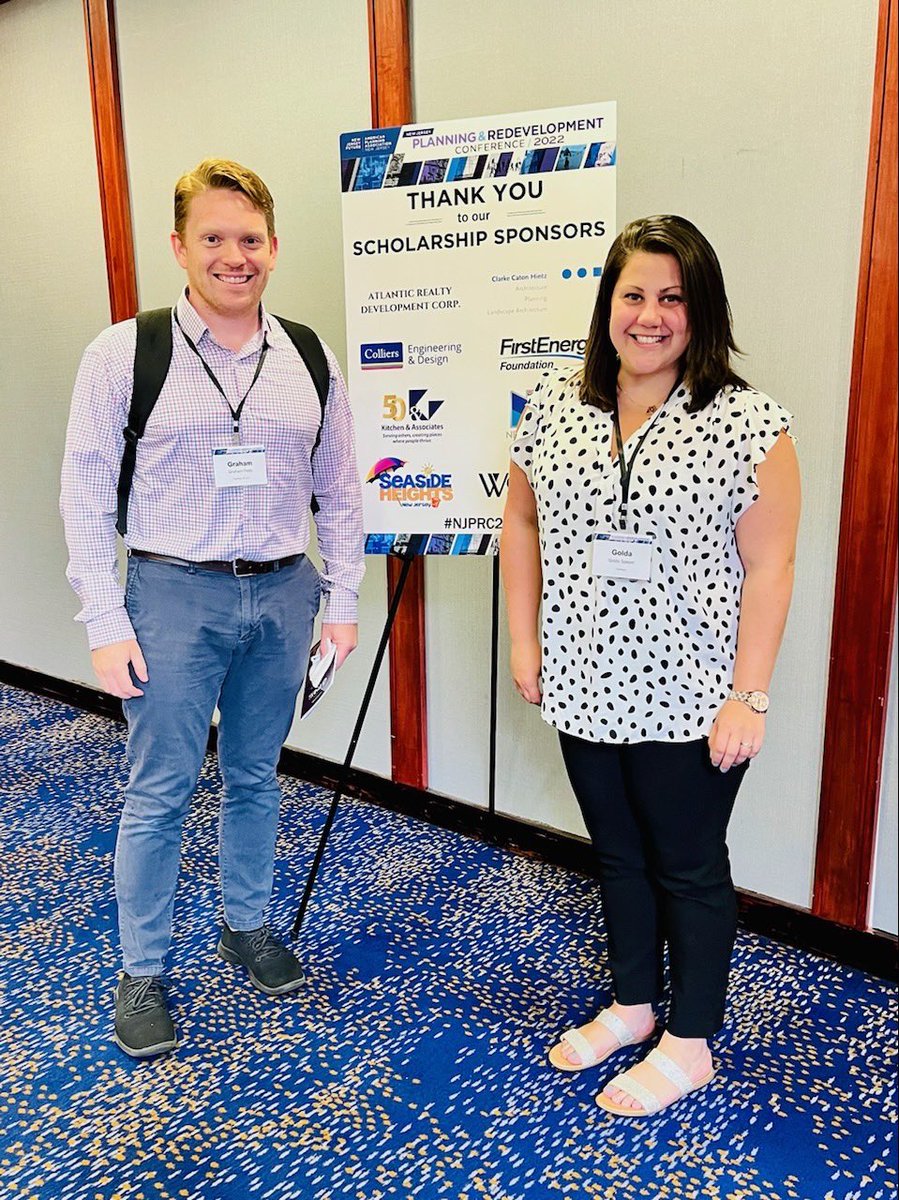 Topology_is's tweet photo. We out here. 💪
Golda Speyer & Graham Petto are getting their knowledge on & repping Topology at the @NewJerseyFuture @NJ_Planning 2022 Planning & Redevelopment Conference! 💚
If you see them be sure to say hi! 👋 Look how friendly they are!
#APANJ #NJPRC22 #landuse https://t.co/lhGqYR3sVC