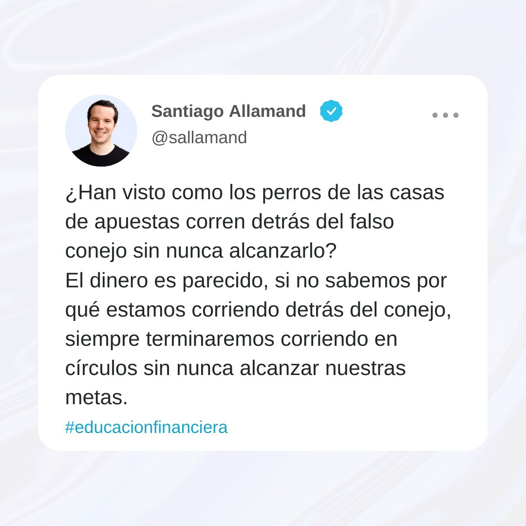 🤔 ¿Tienes tus metas claras? ¿Sabes a dónde quieres llegar?
.
.
.
#SantiagoAllamand #consejo #advice #educacionfinanciera #finanzas #finanzaspersonales #dinero #personas #jueves #junio