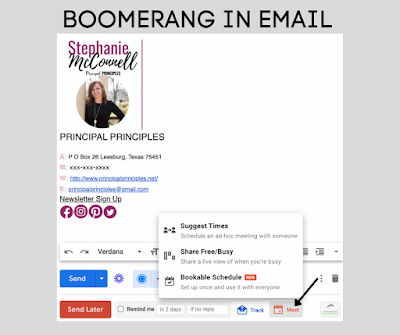 TCEA's tweet photo. Here are tools every leader should be using to stay organized. Which ones are you using? 

👉 Microsoft Edge for Grouped Tabs
👉 Boomerang for Meetings
👉 Built-In Agendas in Google

https://t.co/9EQQOtyS7Q  @principalsteph1 
#eleaders #edtech #cpchat #edutwitter https://t.co/lr405yu1aL