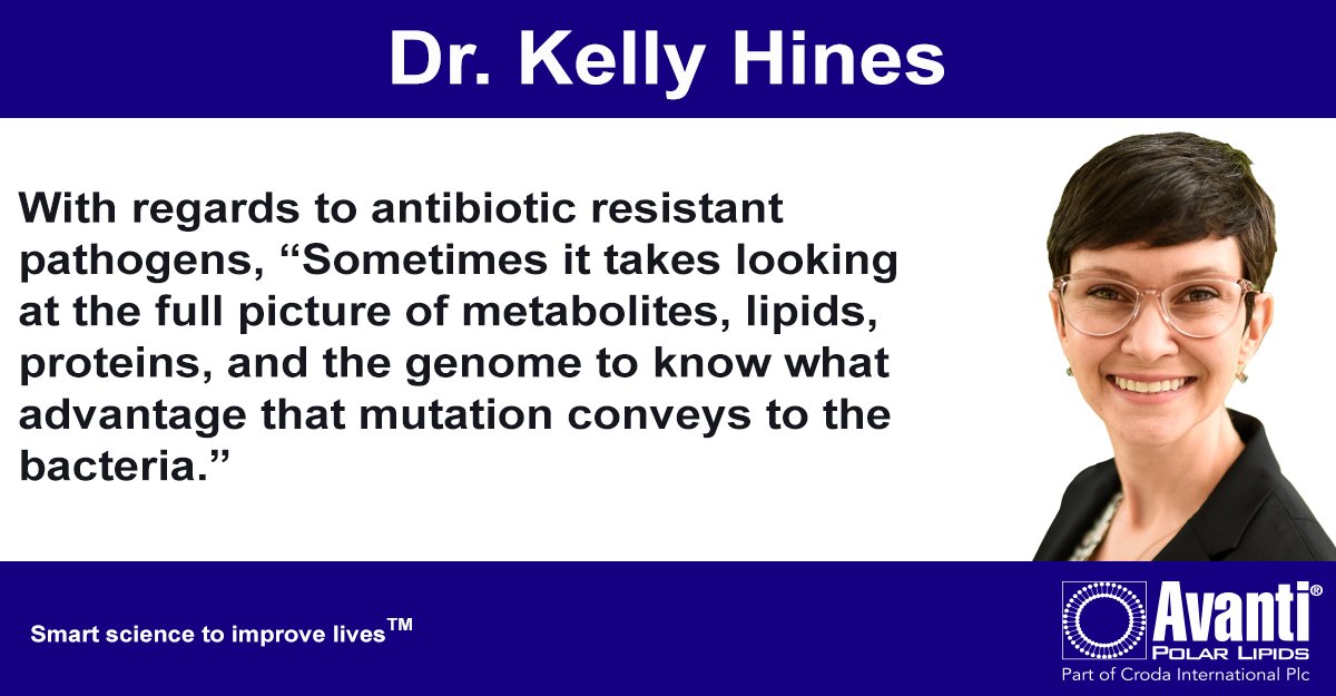 AvantiResearch's tweet photo. More than 2.8 Million antibiotic infections occur each year in the US alone 😮
Could lipids play a role in a pathogen's antibiotic resistance?
Dr. Kelly Hines is conducting fascinating research attempting to answer this question! Read all about it at https://t.co/zgWvJd4udo https://t.co/nQm3Dic9Ts
