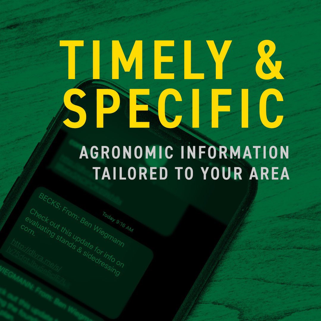 If you live in Southern Illinois, subscribe now for updates from your local agronomist, Ben Wiegmann.

 Text 'WIEGMANN' to 733-337