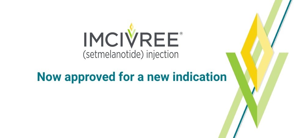 IMCIVREE® (setmelanotide) is now approved for a new indication. Learn more: bit.ly/3xUfWuX