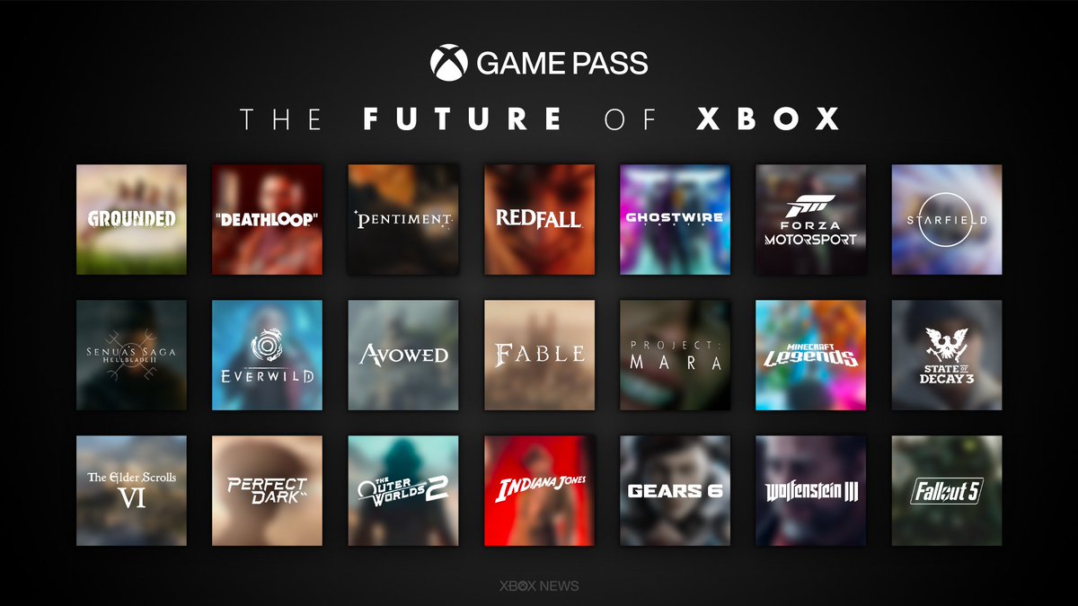_XboxNews's tweet photo. Upcoming Xbox first-party games. Best in the business. #XboxGamePass https://t.co/zt5Rjl8WBP