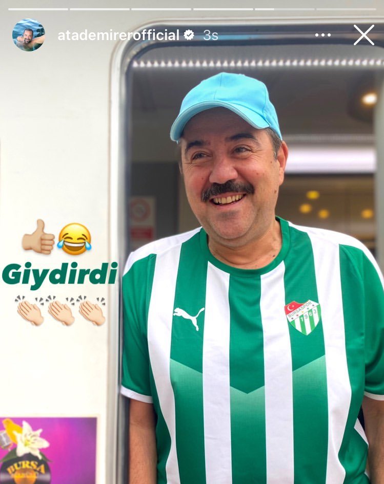 Oyuncu Ata Demirer, Bursaspor formasını giydi 🐊

#Bursaspor