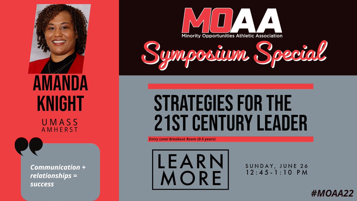 MOAADiversity1's tweet photo. COUNTDOWN to #MOAA22 continues! Amanda Knight will join @knoxrob1 to provide insight to our newest professionals! Someone needs to ask her about ๐ผ๐ผ during the Q&A! #twitterlessAmanda https://t.co/mMd1s1XLaf