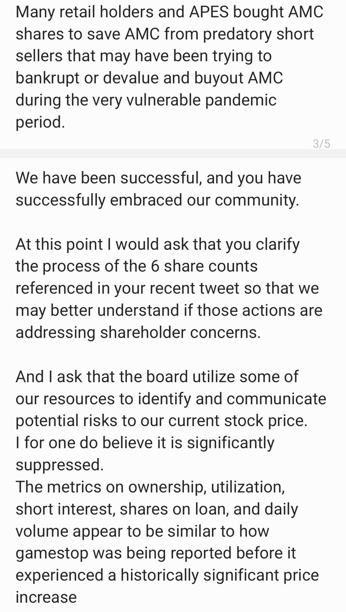 401Doge's tweet photo. My comment at today’s #AMC Shareholder Meeting
#ApesTogetherStrong
#MOASS #APESNOTLEAVING 

@BossBlunts1 @KatStryker111 @kcgingerspice @matt_kohrs @TheRoaringKitty @masked_investor @CEOAdam @TradesTrey https://t.co/qOiiDLbbTT