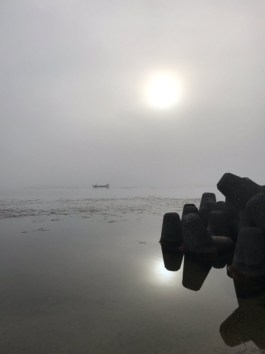 moshiripa_gh's tweet photo. 海と空の境が見えない朝です。
おはようございます。 https://t.co/mL8xFvlvzg