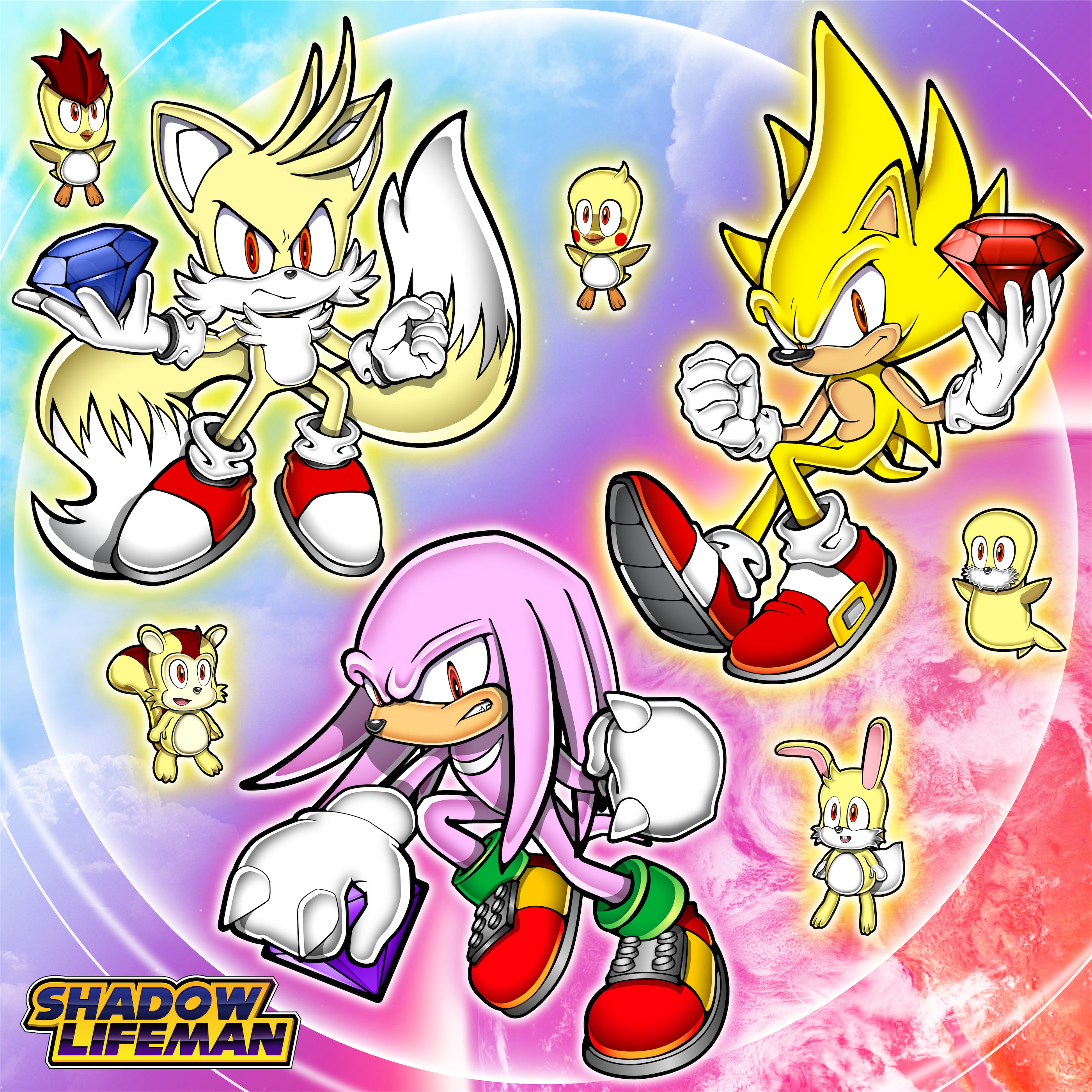 ShadowLifeman on X: Super Sonic Heroes - Super Sonic, Super Tails