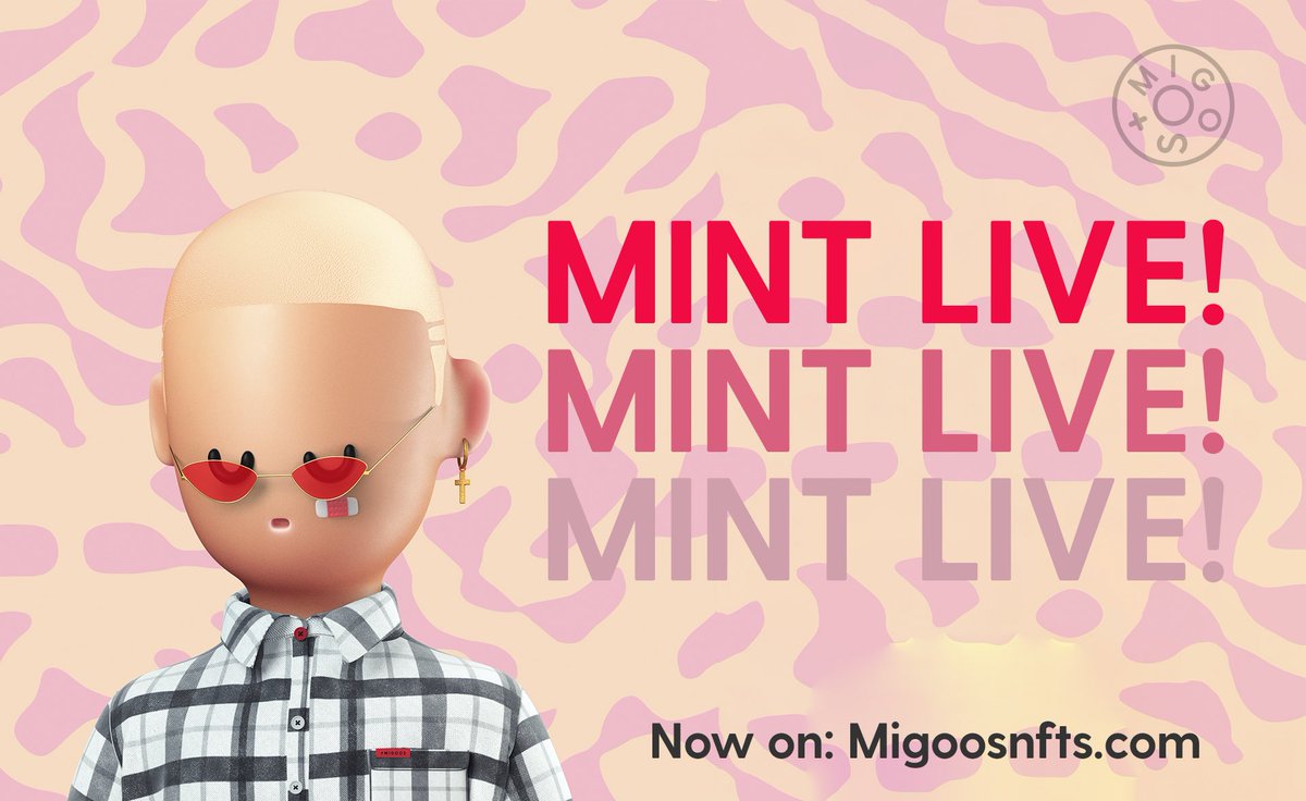 koolk123456's tweet photo. 🎁GIVEAWAY!🎁

📅MINTING LIVE 📅

📌Project - @MigoosNFTs 

Prizes:
🏆1 NFT

To enter:
1⃣Follow - @MigoosNFTs / @koolk123456
2⃣RT+LIKE❤️
3⃣Tag 3 frens

1 Winners!

#ad #Solana #SolanaGiveaway https://t.co/pLcRfqdgVE