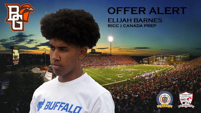 RICCfootball's tweet photo. Earlier this month, quarterback Elijah Barnes received an offer to Bowling Green! Congratulations! #prepschool #footballacademy #riccfootball #canadaprep #ricccanada #ricccanadaprep https://t.co/ochs0jq58F