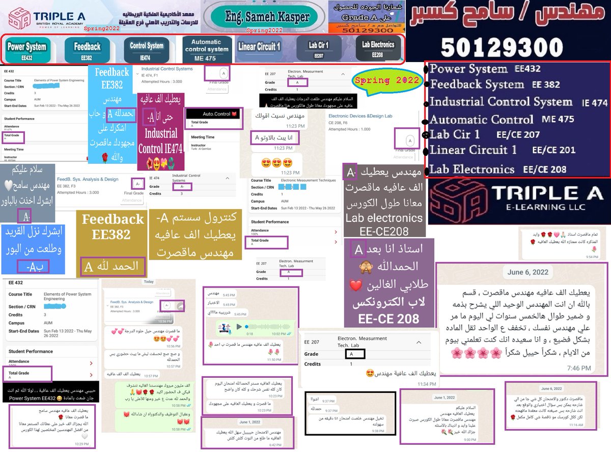 قريدات طلابى  Spring2022
Power system (432)
Feedback (382)
industrial control (474)
Auto-control (475)
linear cir1 (201)
lab Circuit 1 (207)
lab Electronics (208)
الف مليووون مبرووووك تستاهلون كل خير ومنها للاعلى ان شاء الله 
<a href="/TripleA4AUM/">Triple A</a>
@Ayyoam
<a href="/aum4you/">F.</a>
<a href="/AUM4ALL/">Aum 4All</a>
<a href="/Eng_w_Elbadry/">Eng/Walid  AlBadry</a>