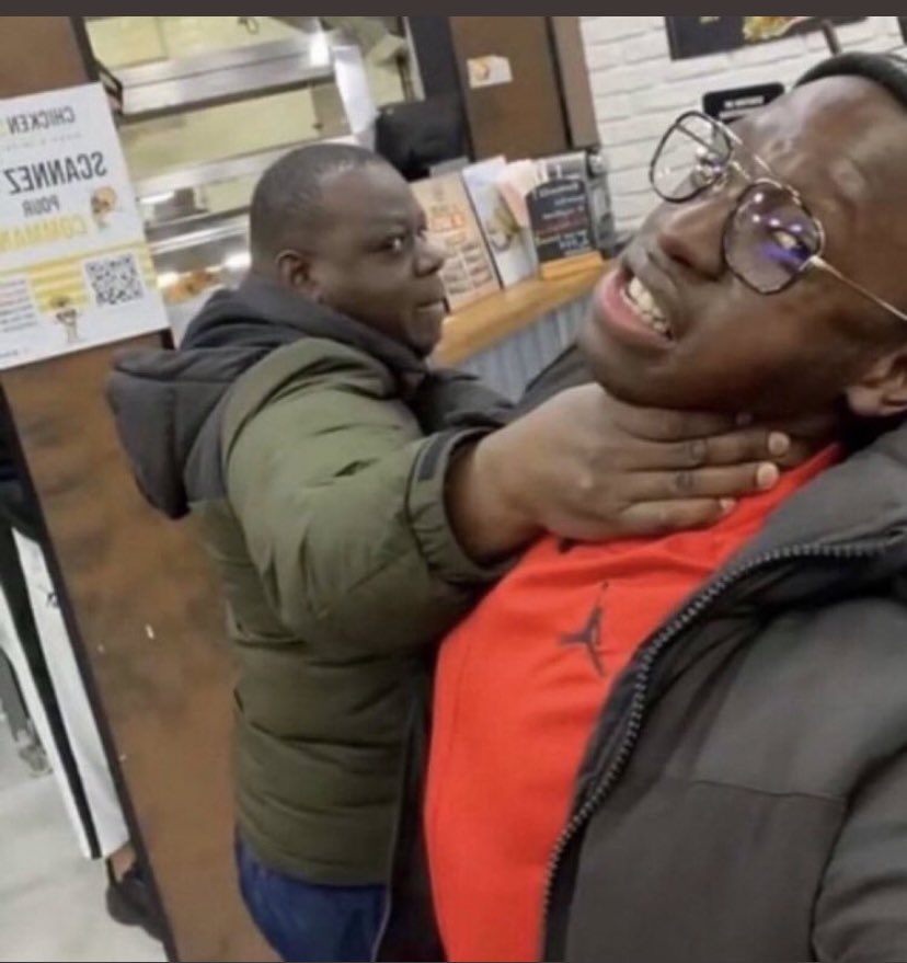 Ikenna and Dami when they saw Remi talking to their girls #LoveIsland