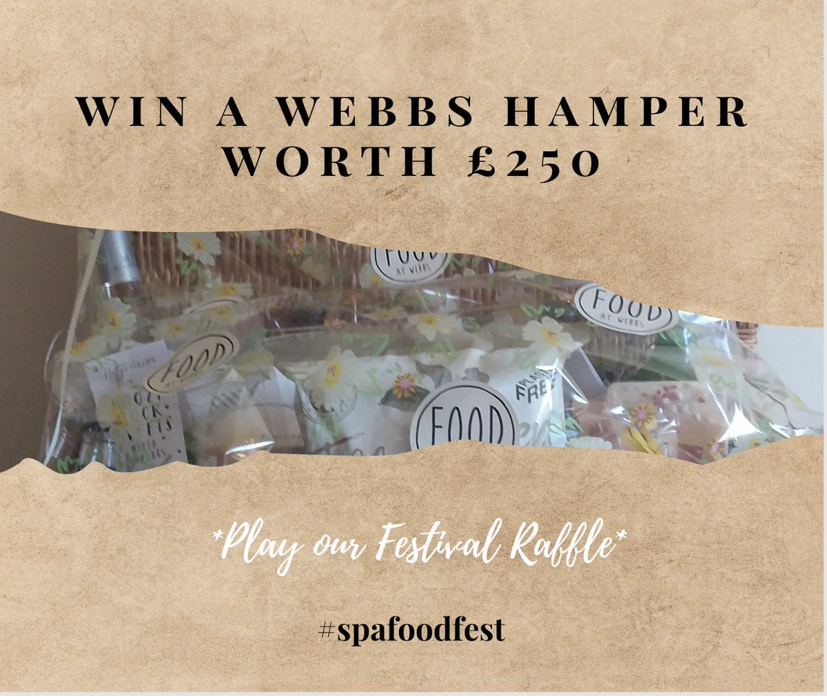 £1 to win this tasty hamper packed full of treats kindly donated by @FoodatWebbs with proceeds going to support Ukrainian families relocating to #worcestershire Bring on the festivities #spafoodfest #droitwich #droitwichspa #supportlocal Thx @WebbsGC