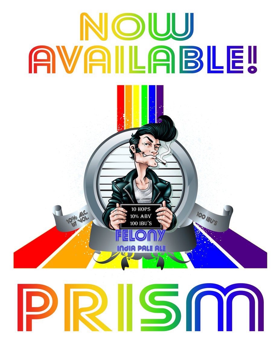 prismbeer's tweet photo. Felony IPA is now available at 
Ambler Beverage Exchange
@BoundBeverages 
Capone's Restaurant 
@KundaBev_ 

Get yours today! https://t.co/Hvjwpu8b22