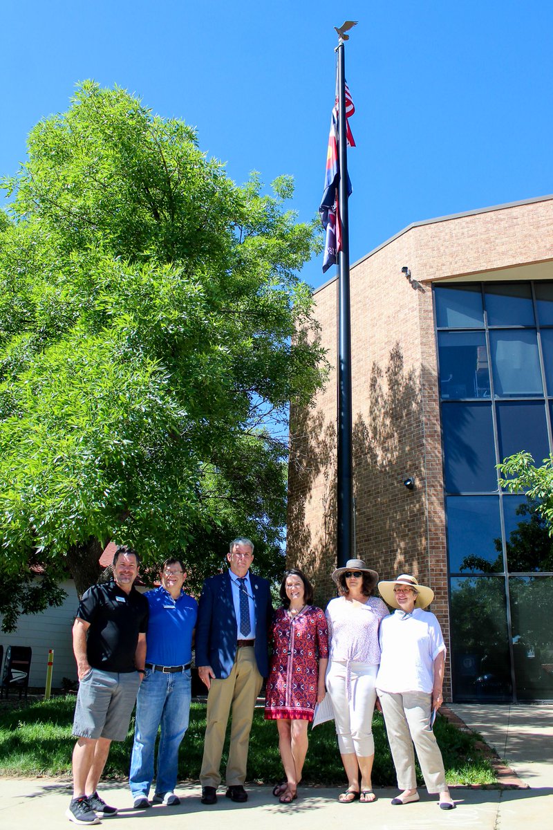 ashleystolzmann's tweet photo. Thank you all for joining in our Flag Raising celebration for Juneteenth in Louisville today!  I look forward to seeing people at the Juneteenth events all around the county this weekend. https://t.co/60Aw4m2tHm