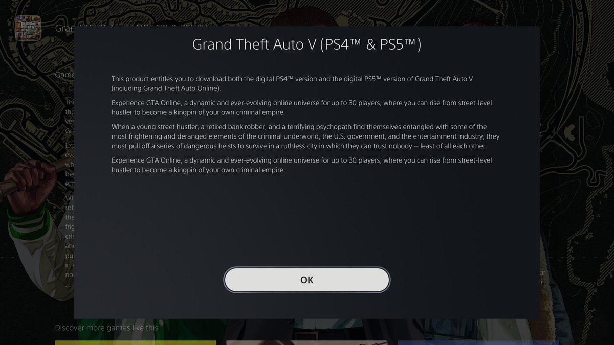 videotech's tweet photo. Huh, what? 

Rockstar Games have created a new bundle on the PlayStation Store which includes both the PS4 and PS5 versions, but it’s priced at £49.99. https://t.co/oislfX9XnE