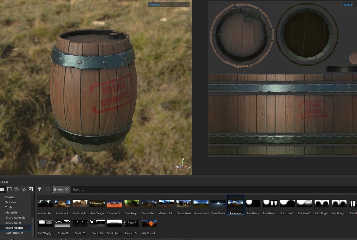 kaleo_the's tweet photo. Tal qual Daniel San, passei o feriado pintando tábua..
#3dgameasset #Gameasset #partyhard #lookdev https://t.co/tcBCQi9Owt