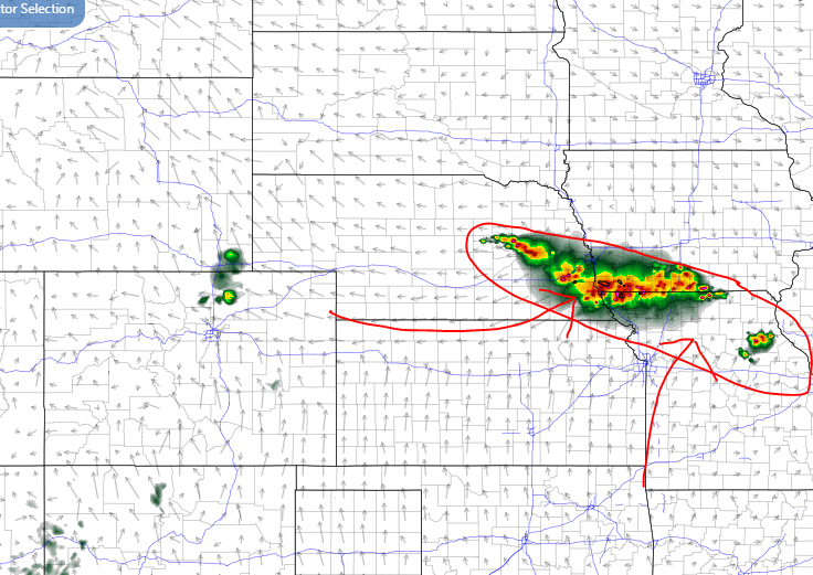 WxSavants's tweet photo. More strong to severe thunderstorms this evening across SE Nebraska, southern Iowa, northern Missouri.  Main threat wind and hail.  #WxSavants, https://t.co/kyl02rw8rA https://t.co/6WyhztSR2C
