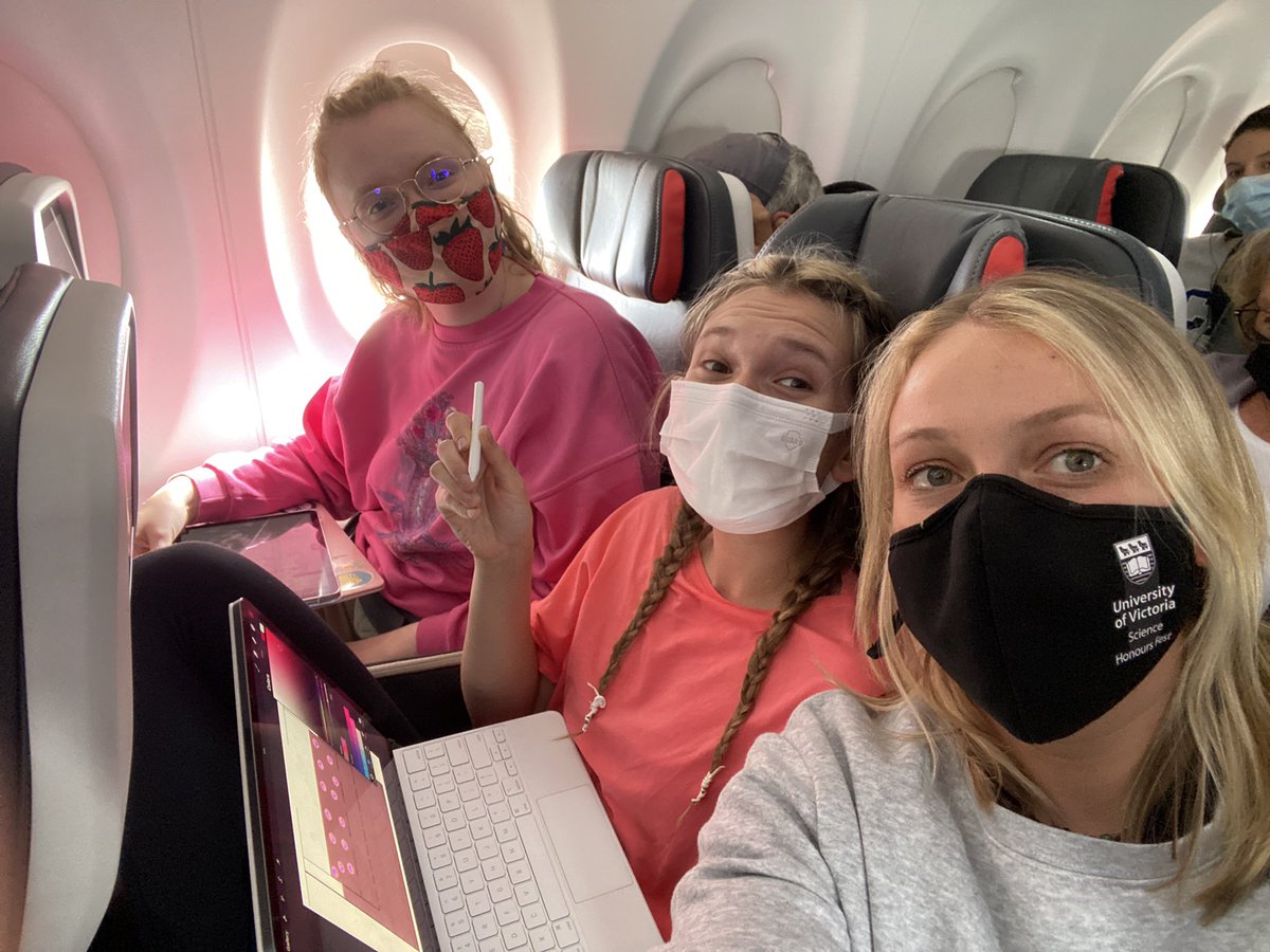 DrLARey's tweet image. An aliquot of the @ReynoldsLabUVic are on our way to #CSI2022! Super excited to see everyone, if a little sleep deprived! @dominique_gatti @jennamarie899