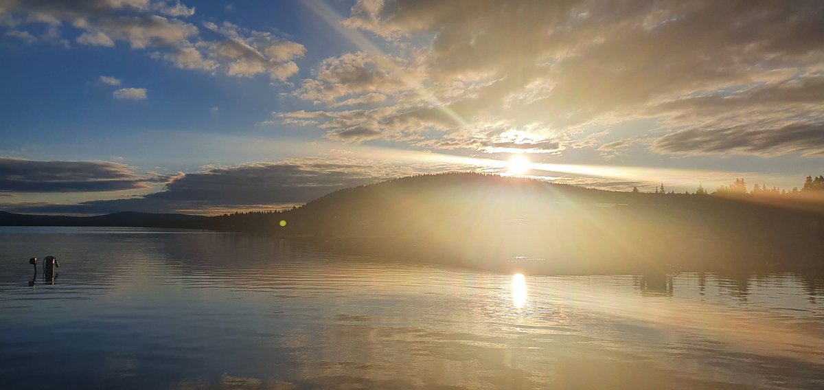 I could do 24 hours of sunlight... darkness I'm not so sure. Either way this place is beautiful. #northernsweden