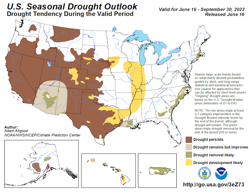 NOAADrought's tweet photo. Drought Early Warning Update for the Midwest U.S. (IL, IN, IA, KY, MI, MN, MO, OH, WI)

With forecasted hot and dry conditions, there is potential for rapid intensification of #drought in parts of the Midwest 

Read the update: https://t.co/2K8XI8t3jV https://t.co/iucnN8TwM0