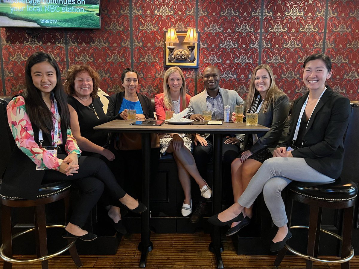 Duke reunion at #VAM22!! <a href="/VascularSVS/">Society for Vascular Surgery</a> <a href="/MorganCox1/">Morgan L Cox</a> <a href="/leils/">leils ليلى</a> <a href="/kfei/">Kristin</a> <a href="/christinalcui/">Christina Cui</a> <a href="/DukeSurgery/">Duke Surgery</a> <a href="/DukeSurgRes/">Duke General Surgery Residency</a>
