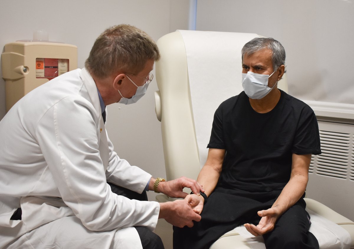 Dr. Rakesh Sharma, a Binghamton Emergency Room physician, recently received a special form of open heart surgery. Dr. Sharma traveled more than 3 hours to meet Dr. John Puskas, Cardiovascular Surgeon, for off-pump triple bypass surgery.

Link to story: bit.ly/3NY5Qif