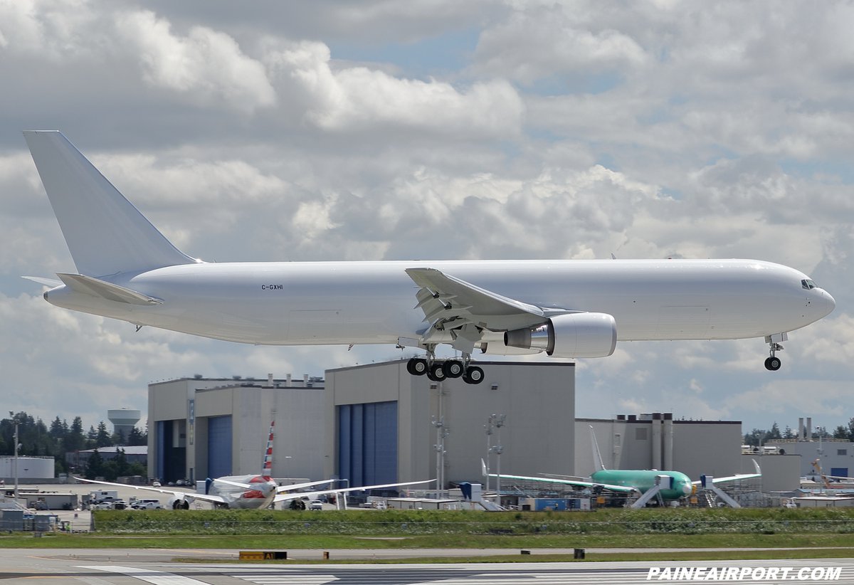 VT731 Air Canada 767 C-GXHI customer flight at Paine Field