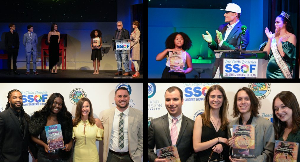 The 27th Annual Student Showcase of Films celebrated Florida's best student #filmmakers by awarding more than $20K in cash and prizes during the live award show at the Maltz Jupiter Theatre. Watch our SSOF highlights pbfilm.com/ssof_videos #redcarpet #awardshow #thepalmbeaches