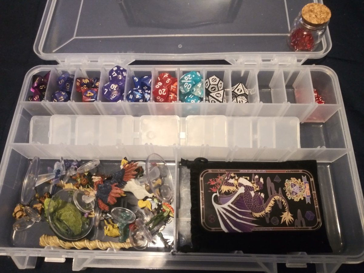 Loving the dice that came in from my first ever purchase from <a href="/ArcanaVault/">Arcana Vault</a> mystery bags and baffled by the size difference of the second set!

My dice hoard slowly grows!