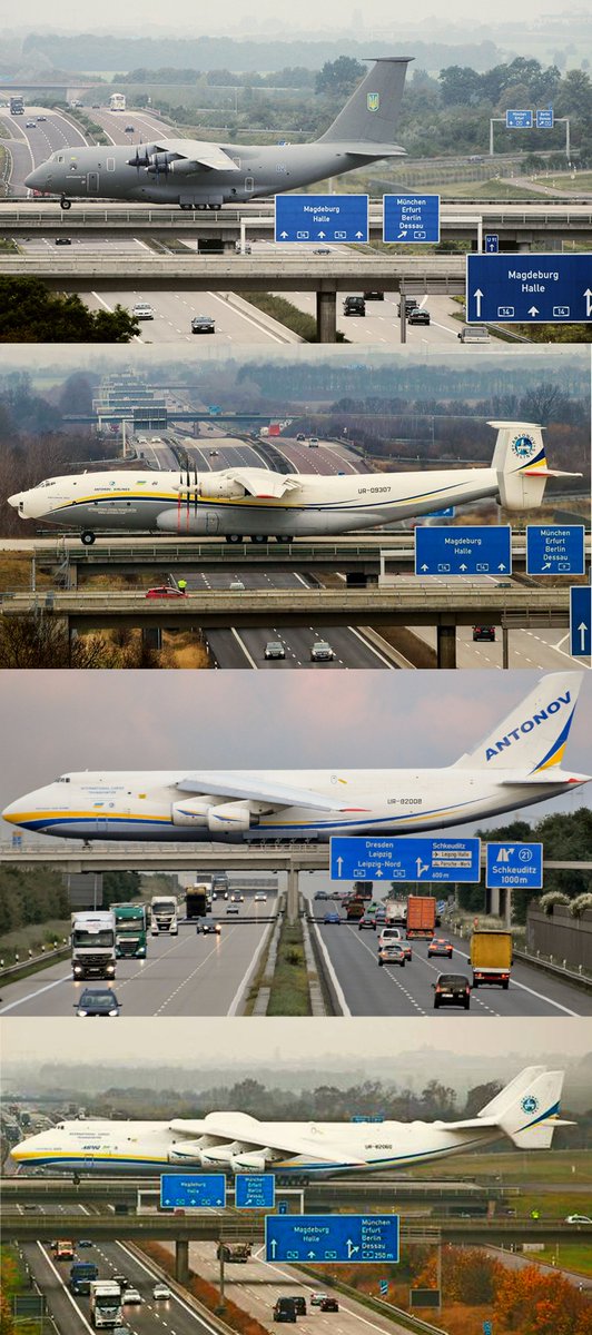 ukraero's tweet photo. #Antonov planes on a taxiway of #LEJ 🇩🇪 airport:
✈ #An70
✈ #An22 #Antei
✈ #An124 #Ruslan
✈ #An225 #Mriya
(click 📷) https://t.co/F6l1hofNT4
