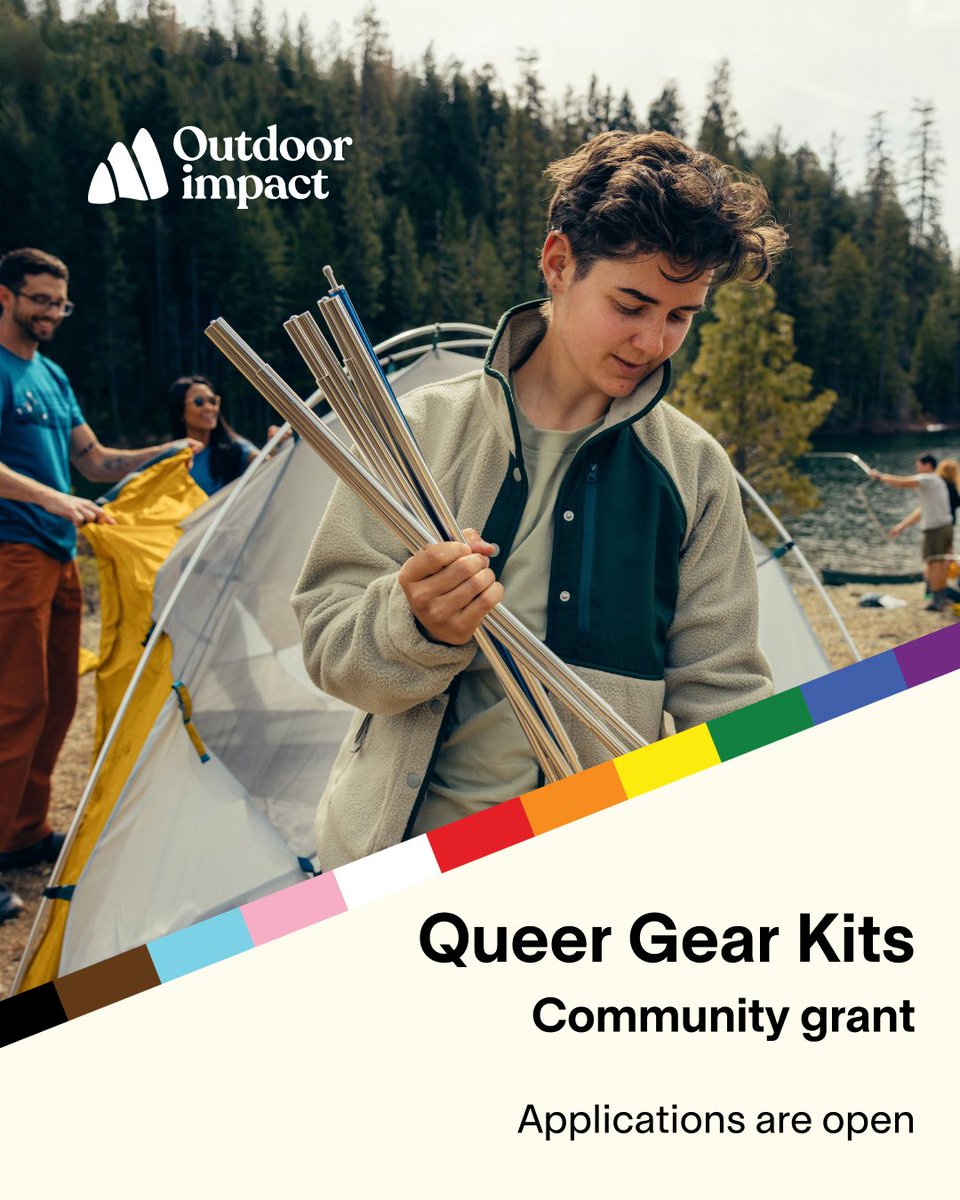 We’re stoked to announce community grants and funding as part of #MECOutdoorImpact. 🙌 To start things off, we’re excited to announce a new annual grant called Queer Gear Kits to support LGBTQ2S+ community groups to get more folks outside. Apply here: bit.ly/3tFudJf