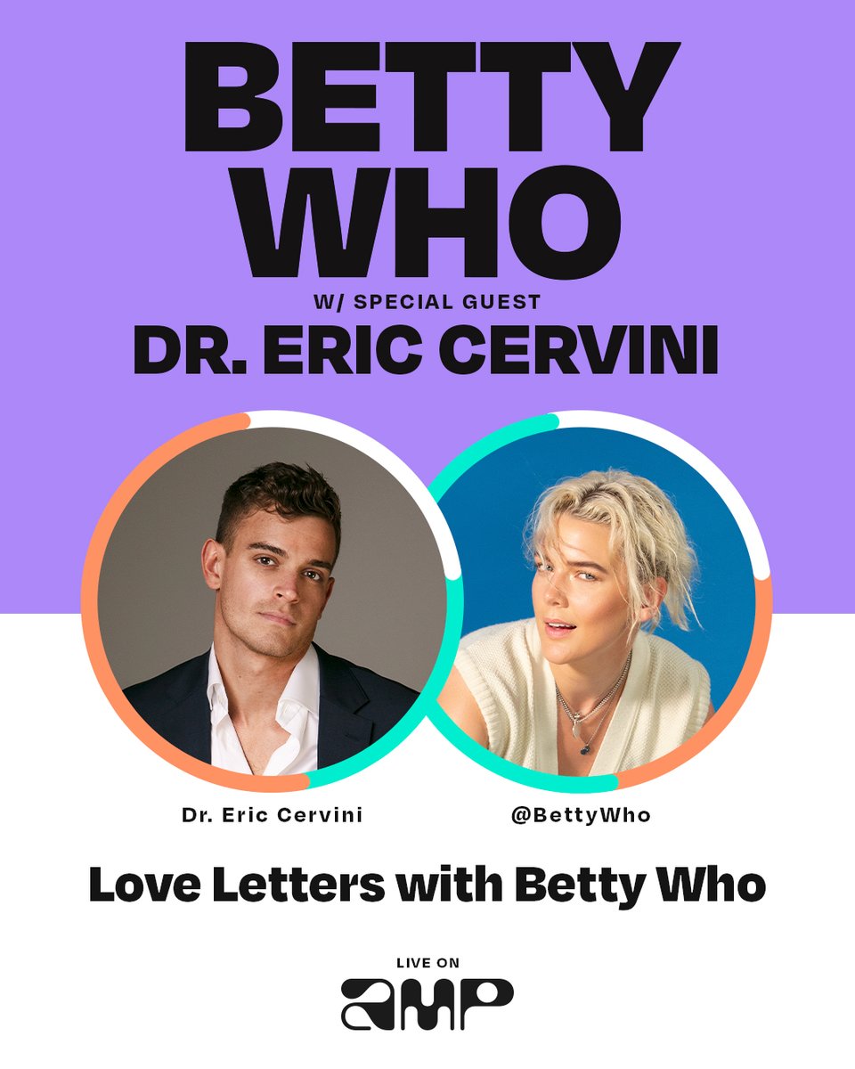 BettyWho's tweet photo. the gorgeous man who brought us the magic that is #BookOfQueer will be JOINING me @OnAmp_ tonight! @ericcervini
tune in tonight at 5pm PST / 8pm EST on amp radio baby!
https://t.co/kArASUc6Z9 https://t.co/mSfB18gYU4