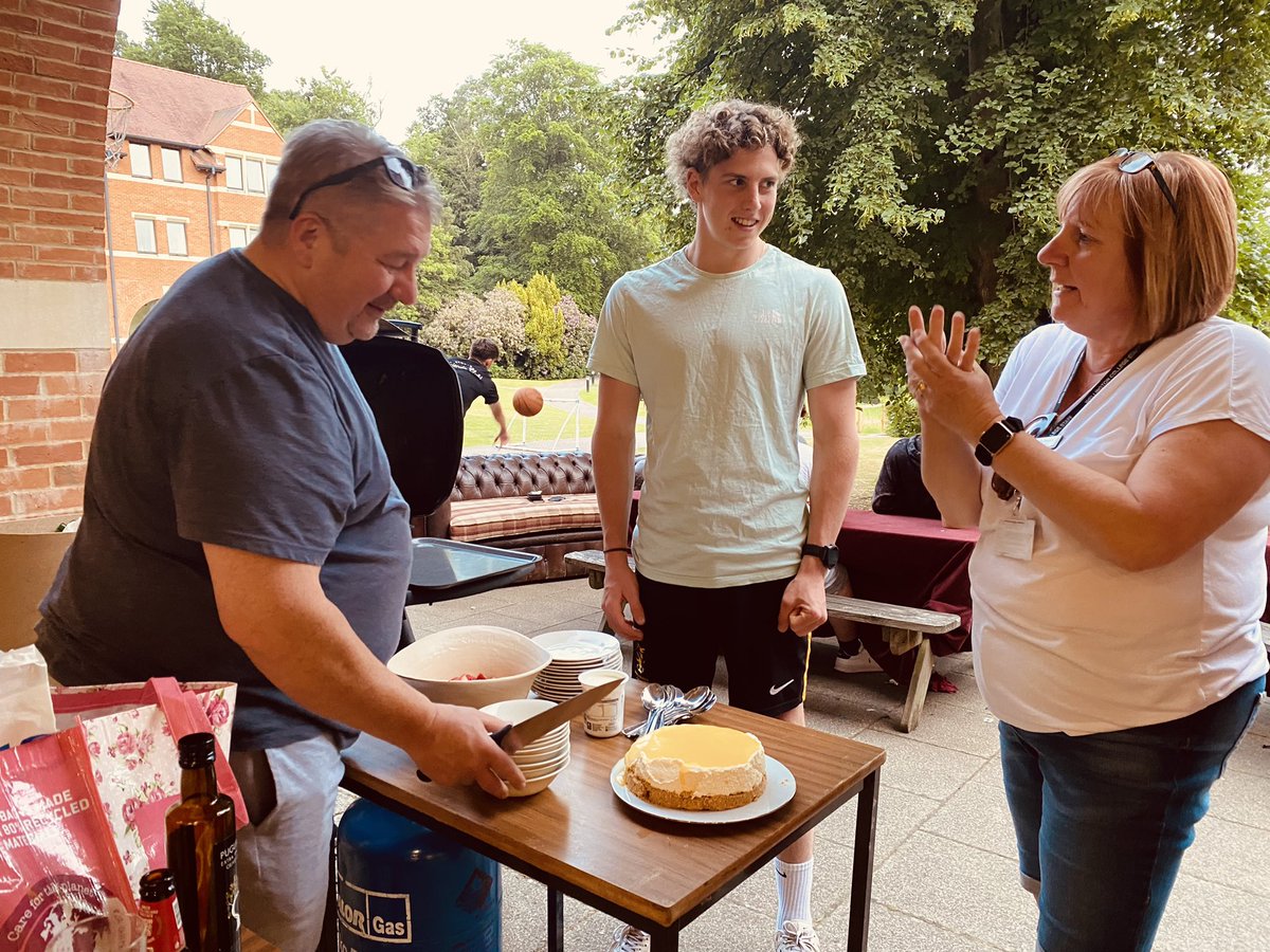 TalbotWelly's tweet photo. Brilliant and well deserved end of exams social for the L6. Steak and Chippy Chips feast cooked expertly by Chef Mark (Pat’s hubby!) and a fab homemade cheesecake for dessert (thanks Pat!)  #teamtalbot #steakfeast https://t.co/Z7gRkUSDwI