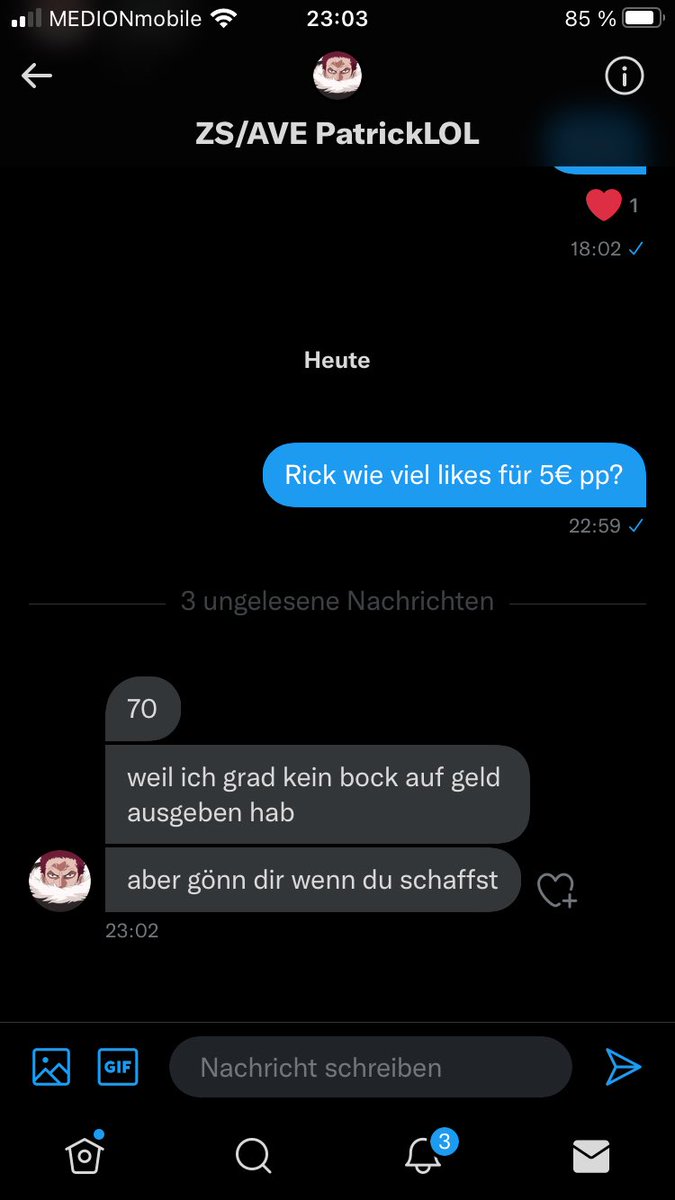 70 likes für 5€ pp follow every1 who likes