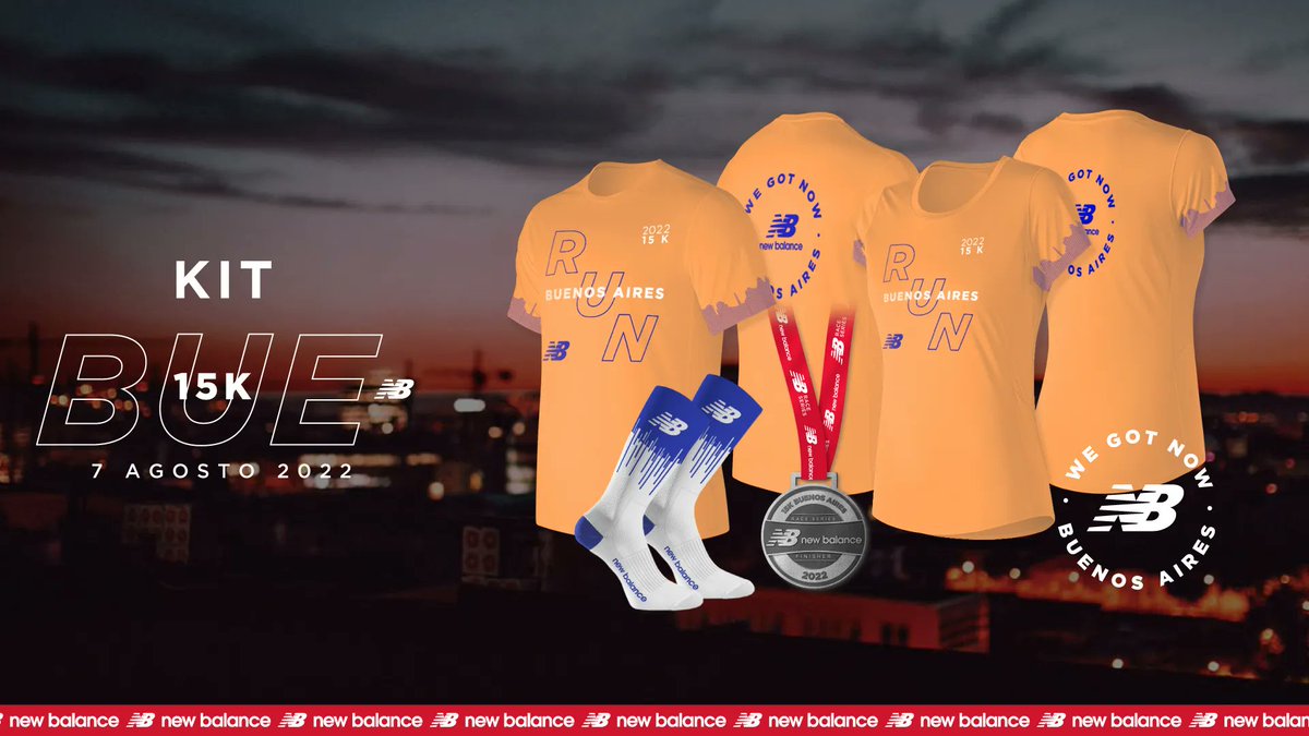 Sportsfacilities on Twitter: "Kit 2022 de los #NB15k. Este año llega con las medias Crew New Balance con un diseño hace juego con los detalles de la remera. Su diseño