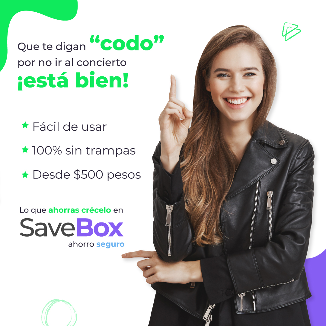 Savebox_Mx's tweet photo. Ahorra con SaveBox y ¡dale más valor a tu dinero! 💰 Gana un extra con los rendimientos por ahorrar tu dinero 🤩 Conoce más aquí > https://t.co/e8oFrBmCPY https://t.co/FCRuOIzW9Z