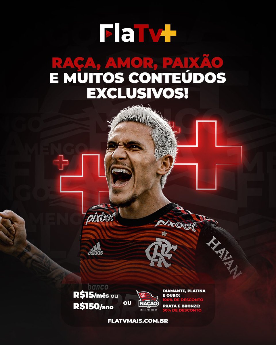 Viva o Flamengo muito além das partidas. Só na FlaTV+ você assiste a programas exclusivos ou com cenas inéditas e acompanha o dia a dia das principais modalidades do clube. Assine agora em bit.ly/flatvmais.