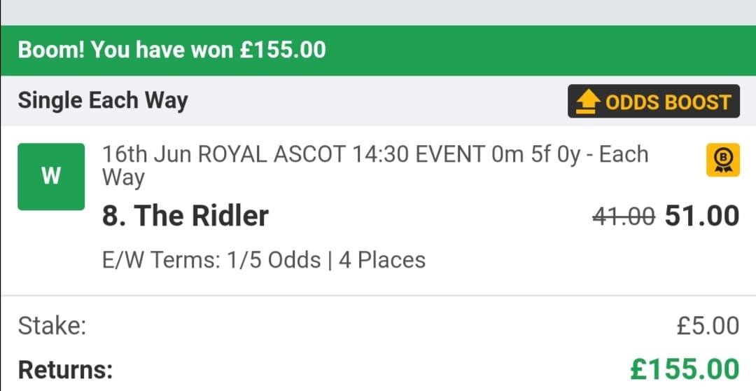 ripplesymons's tweet photo. @BetfairRacing @tony_calvin Well not a bet I lost more like a bet I didn't place.. Any chance of a Trixie payout ππ #CalvinsCall π https://t.co/E5xhZt99ll